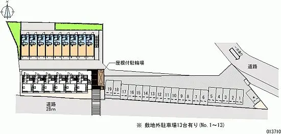 ★手数料０円★座間市栗原中央５丁目　月極駐車場（LP）